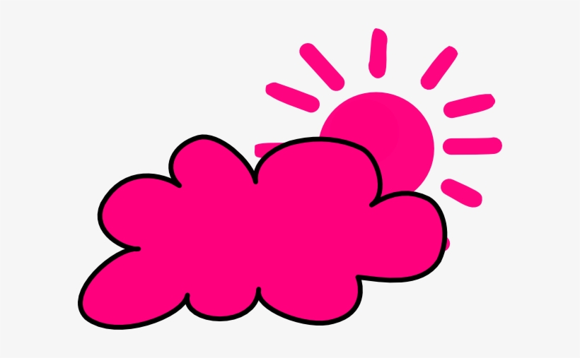 Weather Icon Clip Art - Cloud And Sun Clipart, transparent png #1331268