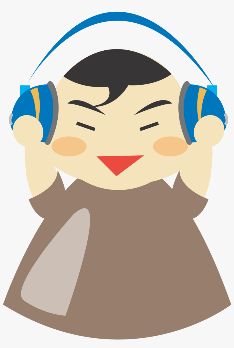 How To Set Use Asian Boy With Headphones Clipart, transparent png #1331371