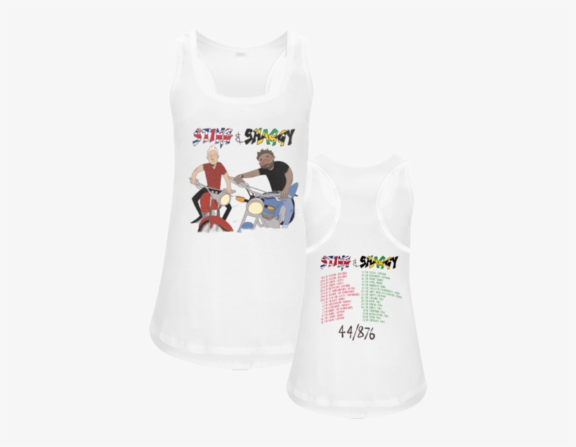 Sting & Shaggy Itinerary Tank - Sting Shaggy T Shirt, transparent png #1331495