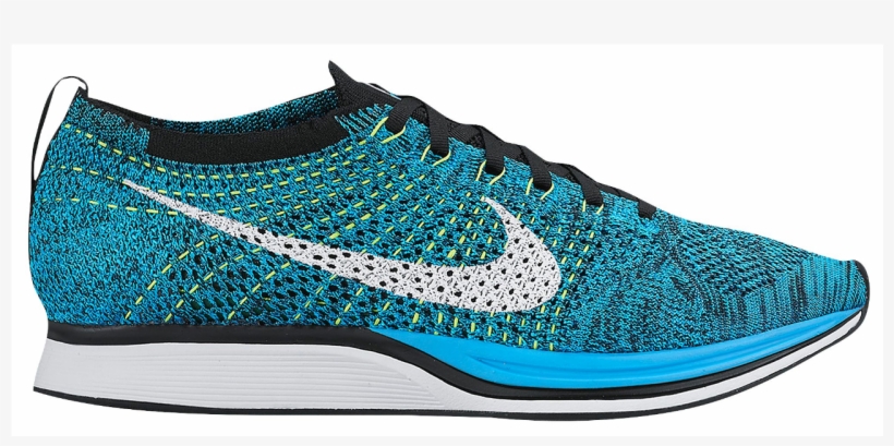 Post Navigation - Blue Nike Flyknit Racer, transparent png #1331515
