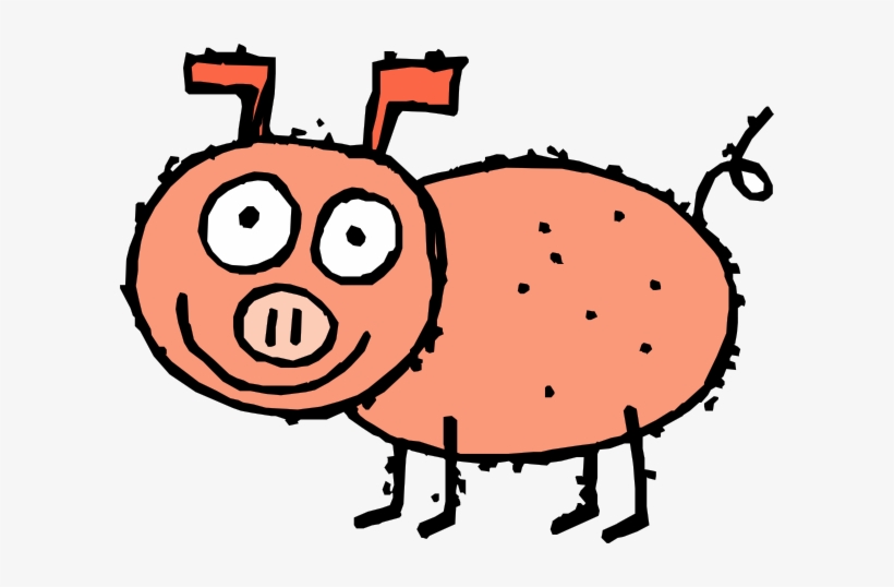 Pig Cartoon Clip Art - Cartoon Pig, transparent png #1332064