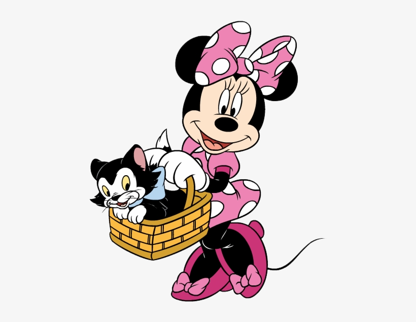 Free Minnie Mouse Clip Art - Minnie Mouse And Figaro, transparent png #1332174