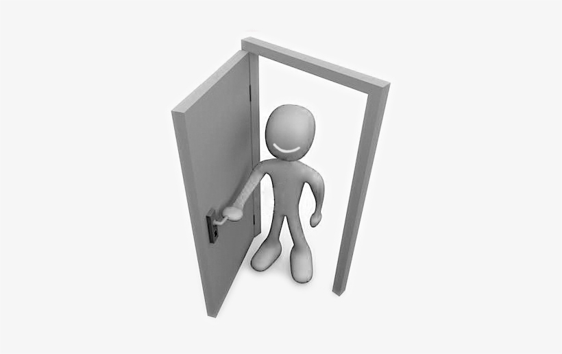 And Also At Door Solutions Twitter - Person Opening A Door, transparent png #1332376