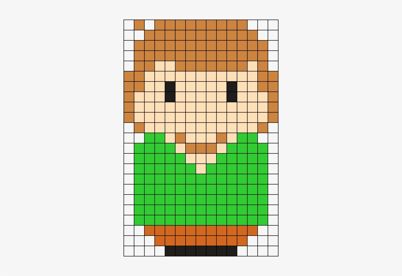 Shaggy Perler Bead Pattern / Bead Sprite - Perler Bead Scooby Doo, transparent png #1332403
