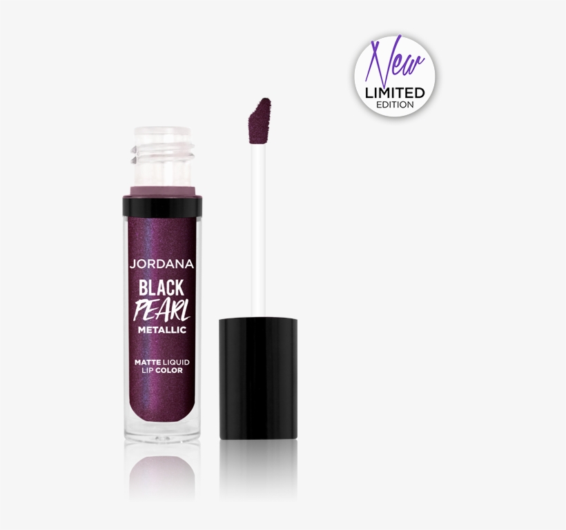 Black Pearl Metallic Matte Liquid Lip Color - Color, transparent png #1333355