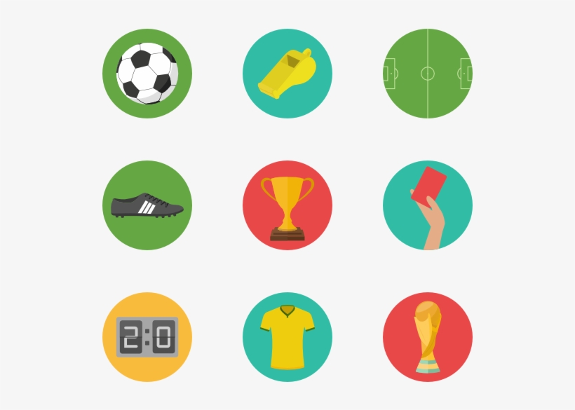 Get The Ball Rolling With Some Flaticon World Cup Icons - Soccer Icons Png, transparent png #1333450