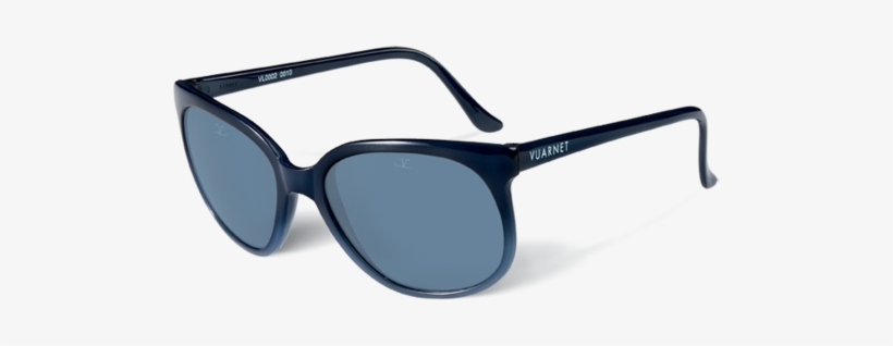 0002 Cat Eye Sunglasses - Vuarnet Sunglasses Vl 0002 Plastic Blue, transparent png #1333640