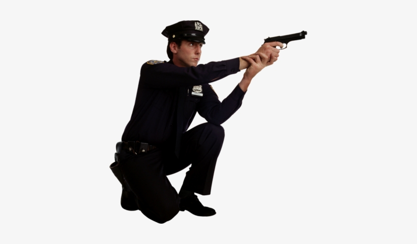 Download - Policeman With Gun Png, transparent png #1333696