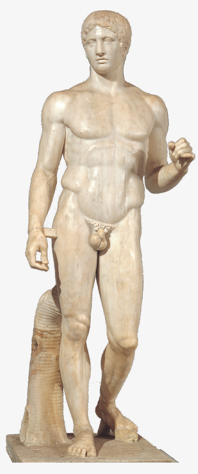 Statues I Have Seen On Polykleitos - Polykleitos Doryphoros Spear Bearer, transparent png #1333869