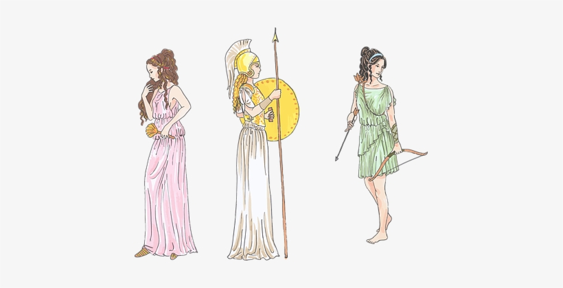 Ancient Bow And Arrows Female Fictional Fi - Greek Mythology Artemis Costume, transparent png #1334078