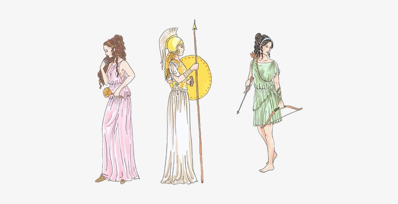 Ancient Bow And Arrows Female Fictional Fi - Greek Mythology Artemis Costume, transparent png #1334078