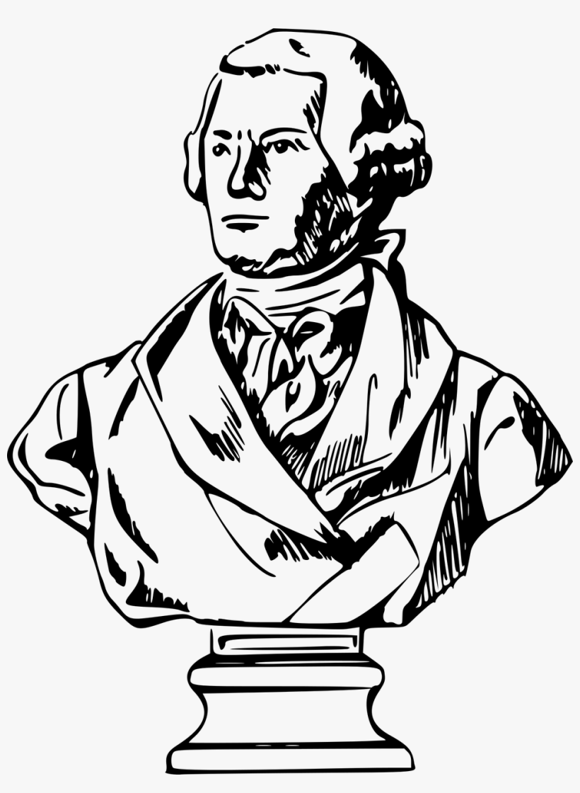 Sculpture Bust Statue Computer Icons Drawing - Sculpture Clipart Black And White, transparent png #1334100