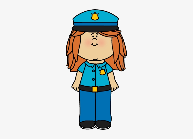 Girl Police Officer Clip Art - Female Police Officer Clip Art, transparent png #1334109