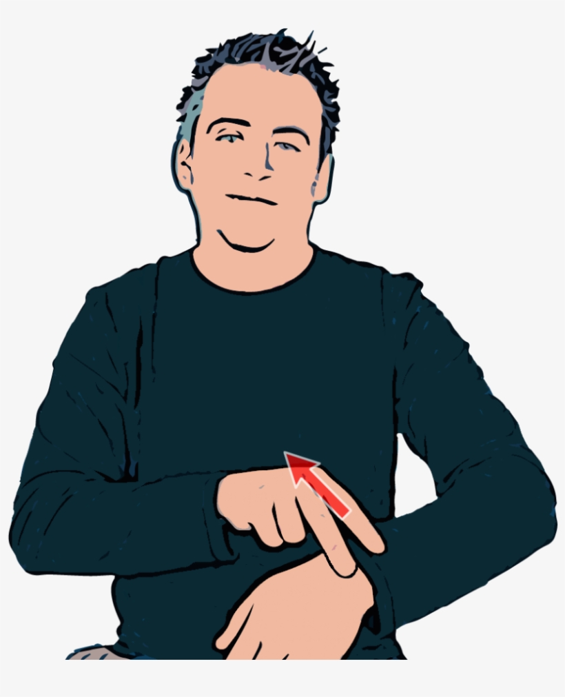 British Sign Language - Fist On Palm Sign Language, transparent png #1334448