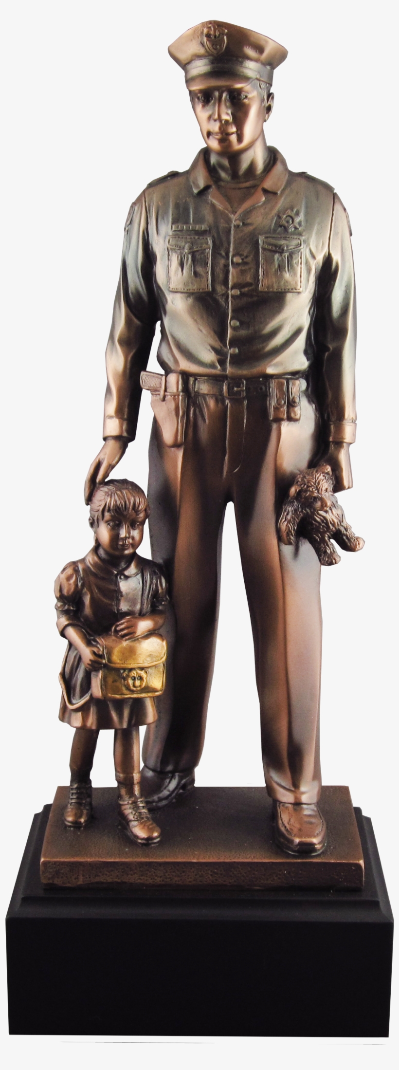 Policeman And Child Sculpture, transparent png #1334521