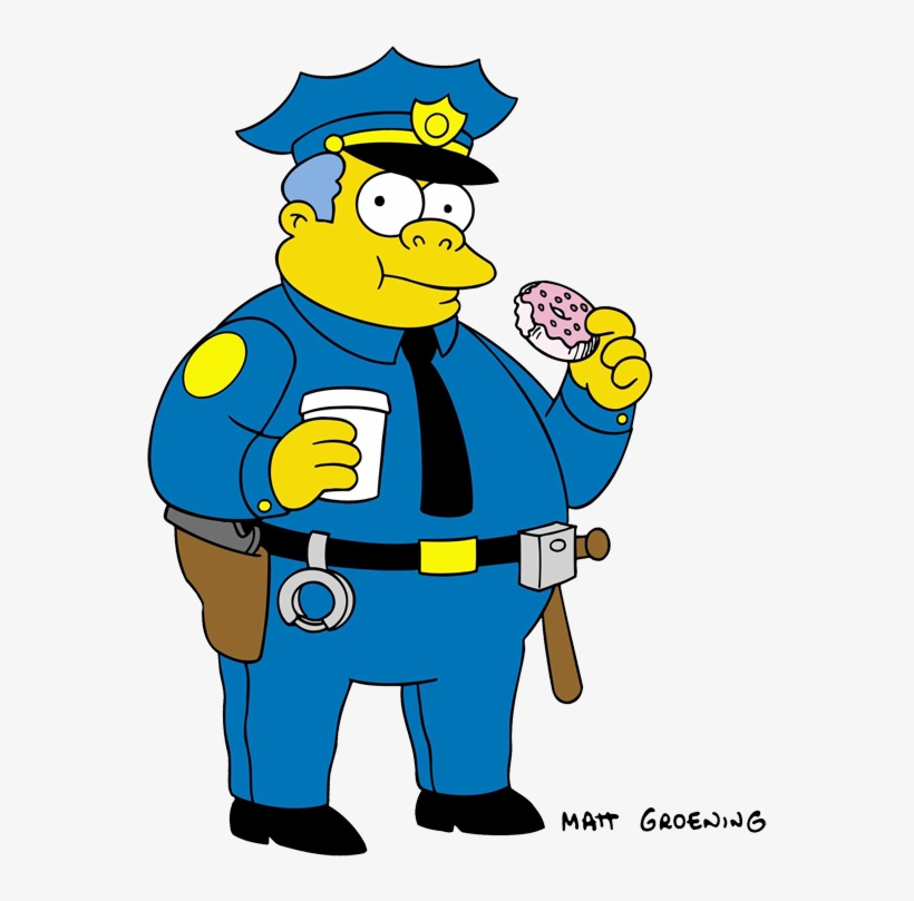 Clancy Wiggum - Chief Wiggum, transparent png #1334548
