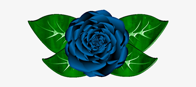 Blue Flower Clipart Blue Rose - Clip Art Blue Rose, transparent png #1334601