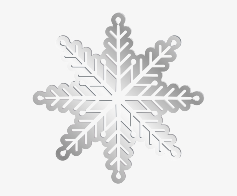 Silver Snowflake Png Clip Art Image - Clip Art, transparent png #1334695