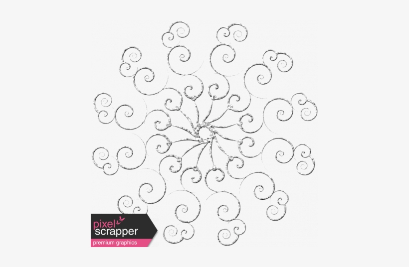 Silver Snowflake Png Banner Freeuse Stock - Digital Scrapbooking, transparent png #1334868