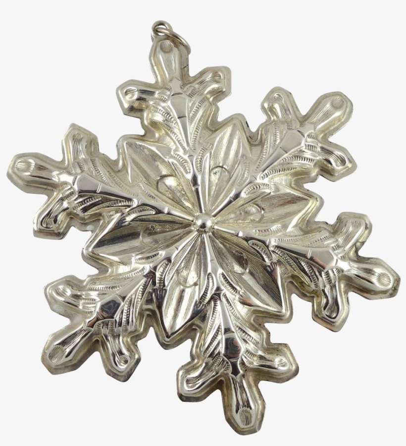 Gorham Sterling Silver Snowflake Christmas Ornament - Christmas Day, transparent png #1334988