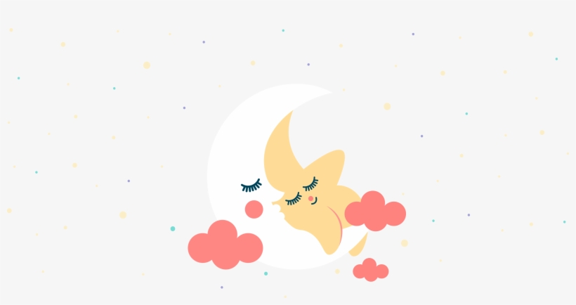 The Lost Sleep Calculator For Parents - Star Sleeping On Moon, transparent png #1335059