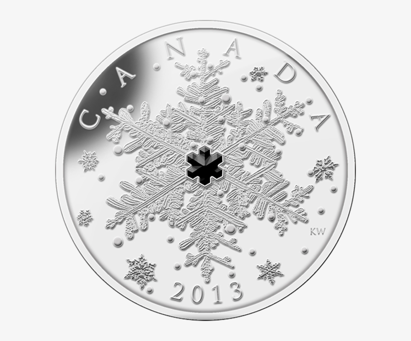 Canada 2013 20$ Winter Snowflake Silver Proof Coin - Canada Snowflake Coin, transparent png #1335234