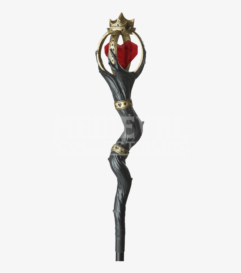 Queen Of Hearts Costume Staff - Women's Queen Of Hearts Staff - Black - One Size For, transparent png #1335275
