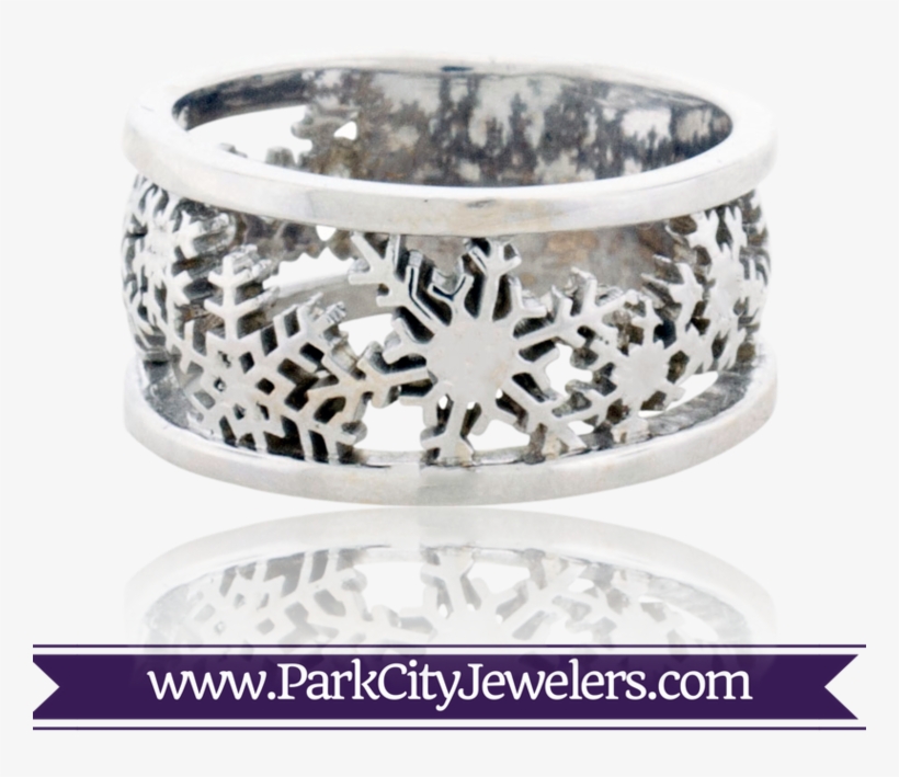 Sterling Silver Snowflake Ring - Elk Ivory And Diamond Ring, transparent png #1335444