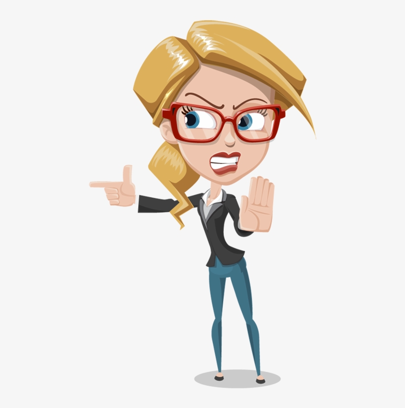Angry People Clip Art - Angry Lady Clipart - Free Transparent PNG Download  - PNGkey