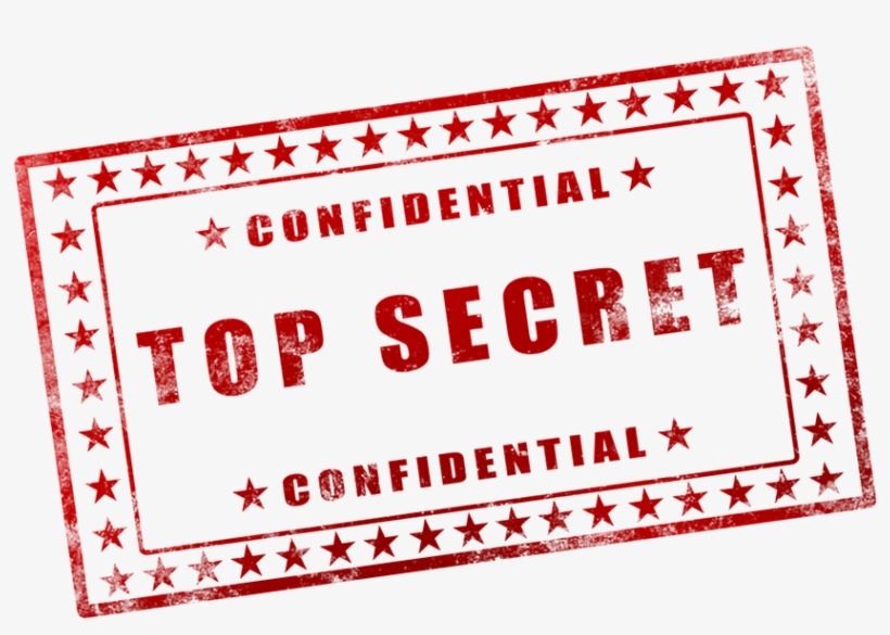 Top-secret Stamp Image - Secrecy, transparent png #1336150