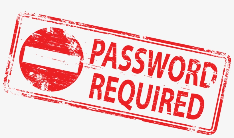 Secret Password Clipart - Password Required, transparent png #1336210