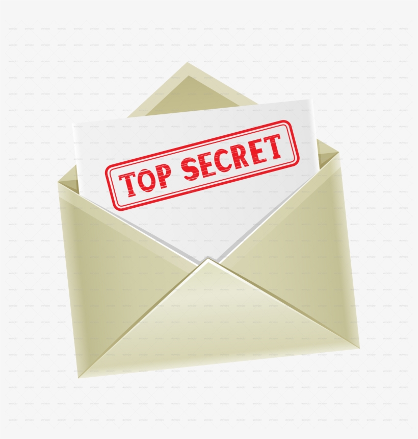 Envelope Transparent Top Secret Royalty Free Stock - Top Secret Envelope, transparent png #1336810