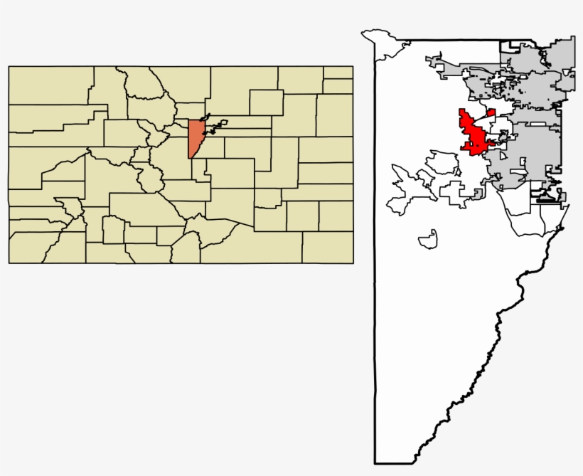 Jefferson County Colorado Incorporated And Unincorporated - Colorado, transparent png #1337202