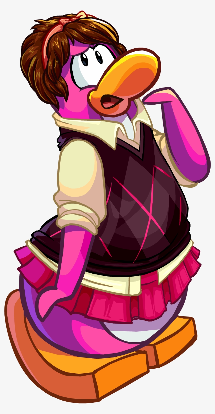 Cpt 465 Girl Penguin - Club Penguin Girl, transparent png #1337231