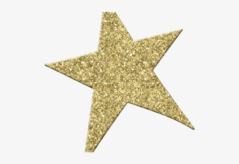 Sparkle Clipart North Star - Gold Glitter Star Png, transparent png #1337291