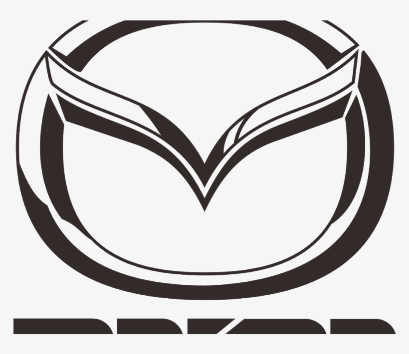 Mazda Logo Vect - Mazda Logo Black And White, transparent png #1337580