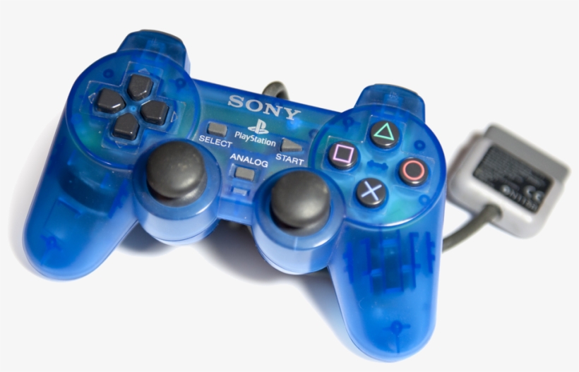 Transparent Blue Dualshock - Blue Transparent Ps2 Controller, transparent png #1337823