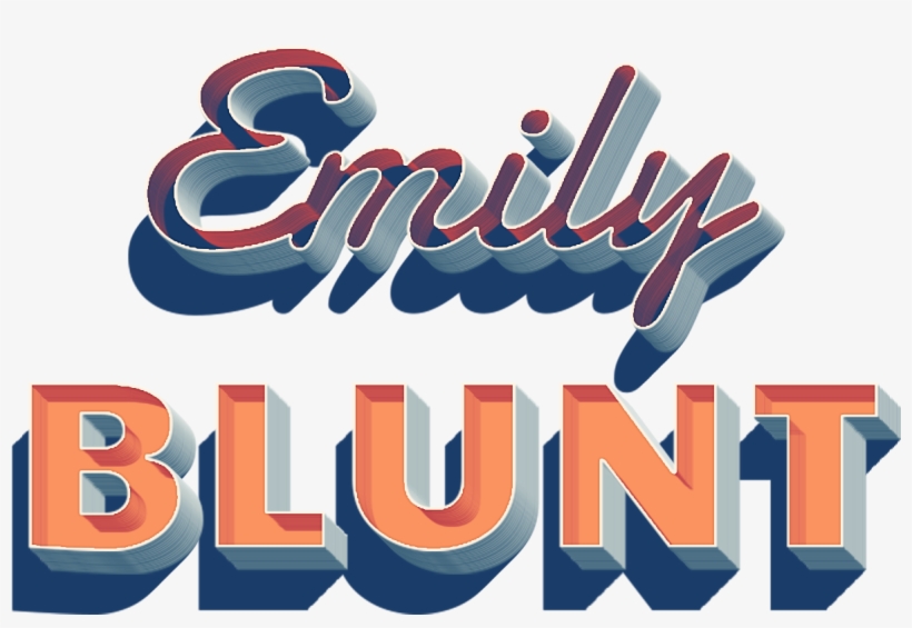 Emily Blunt Name Logo Png - Logo, transparent png #1338159