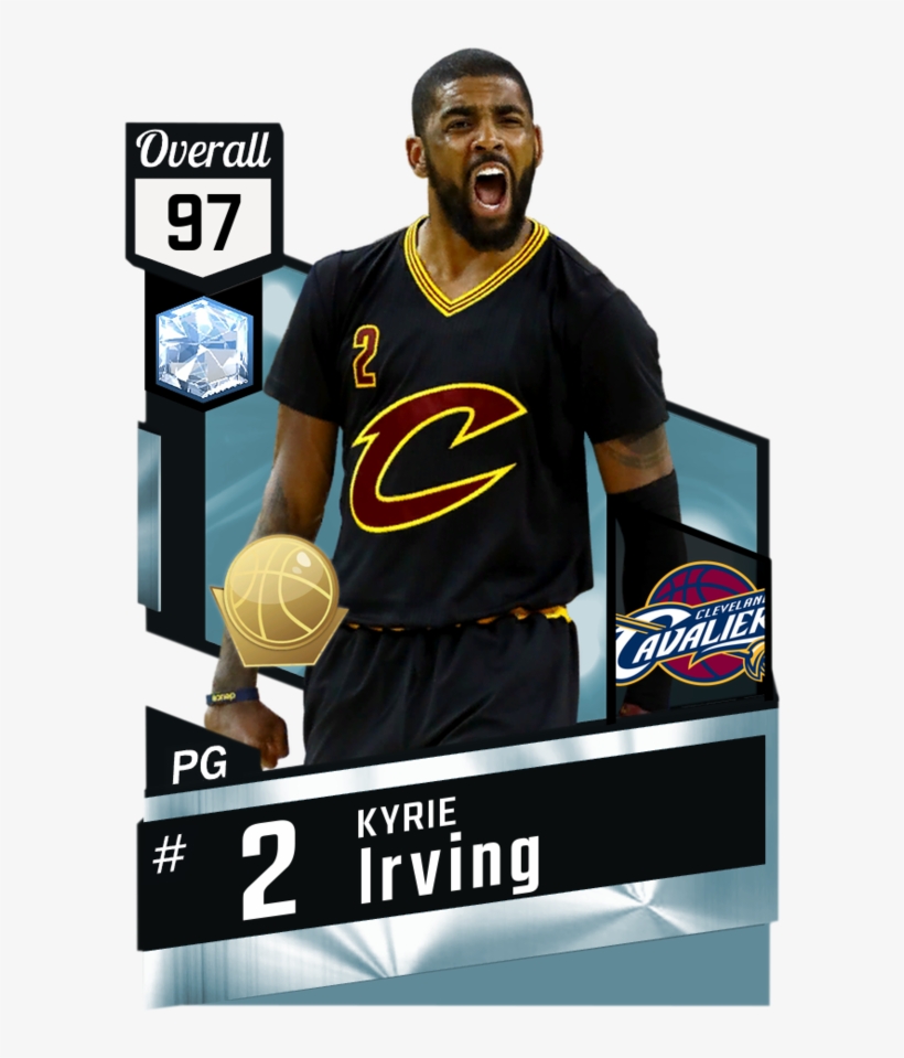 Kyrie Irving Myteam Diamond Card - Nba 2k18 Stephen Curry Rating, transparent png #1338476