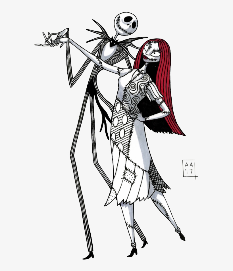 Image Of Jack♡sally - Jack And Sally Dancing, transparent png #1338505