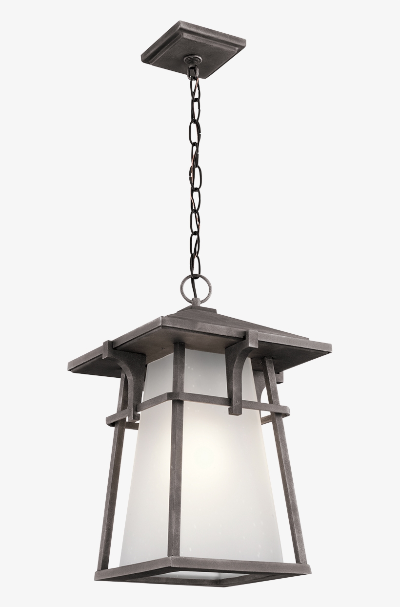 Kichler Beckett 1 Light Outdoor Pendant, transparent png #1338531