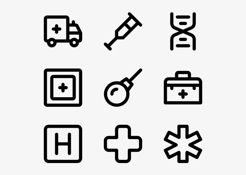 Hospital 25 Icons - Math Icons, transparent png #1338846