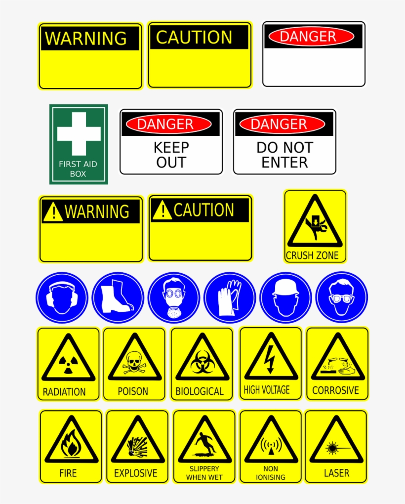 How To Set Use Safety Signs Clipart, transparent png #1338938
