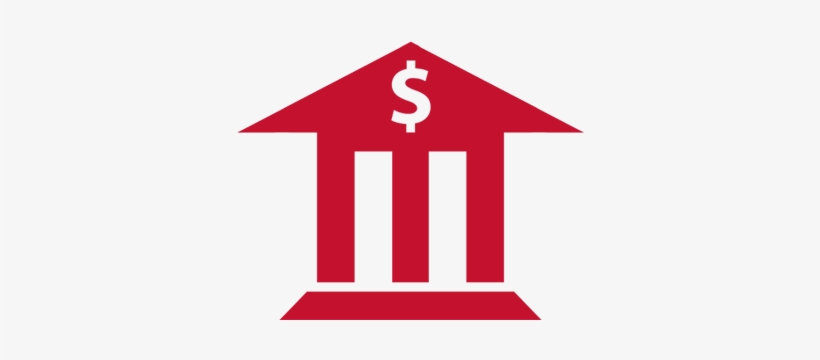 Icon Member Banks - Bank Icon Png Red, transparent png #1339353