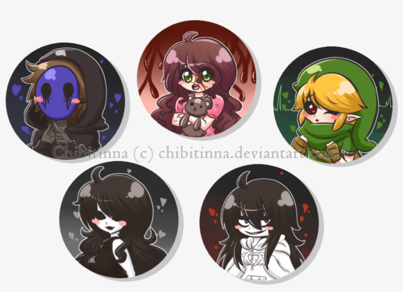 Creepypasta Buttons, transparent png #1339407