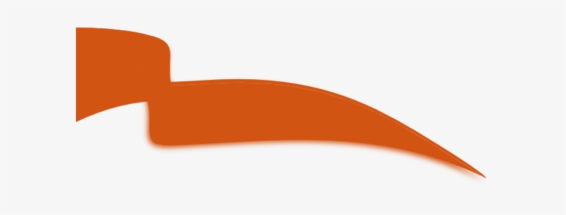 Orange Ribbon Png - Flowing Ribbon Clip Art, transparent png #1340093