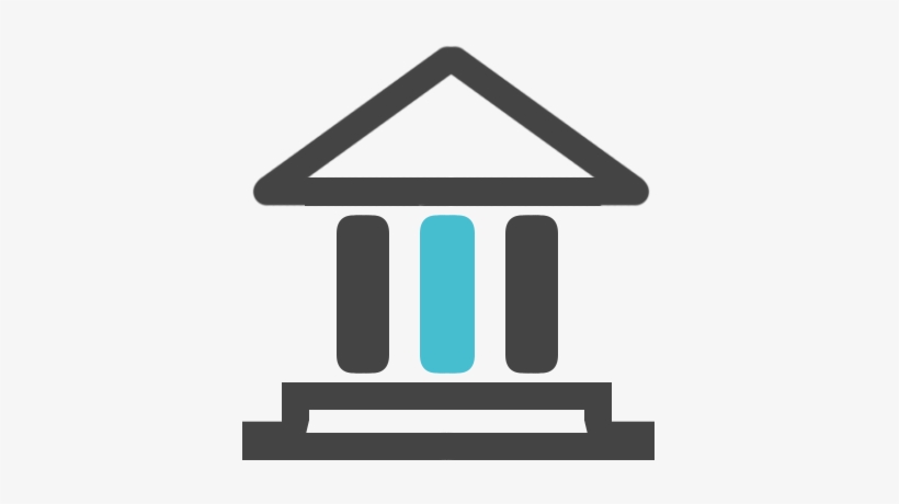 Recruit Bank Icon Grey - Bank Icon Grey, transparent png #1340184