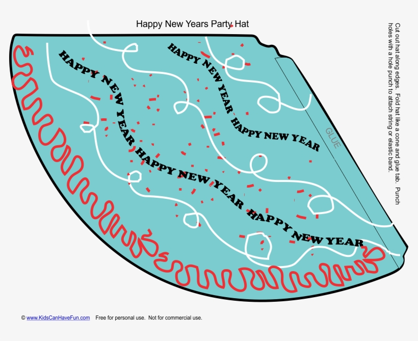 New Years Party Hat - Party, transparent png #1340637