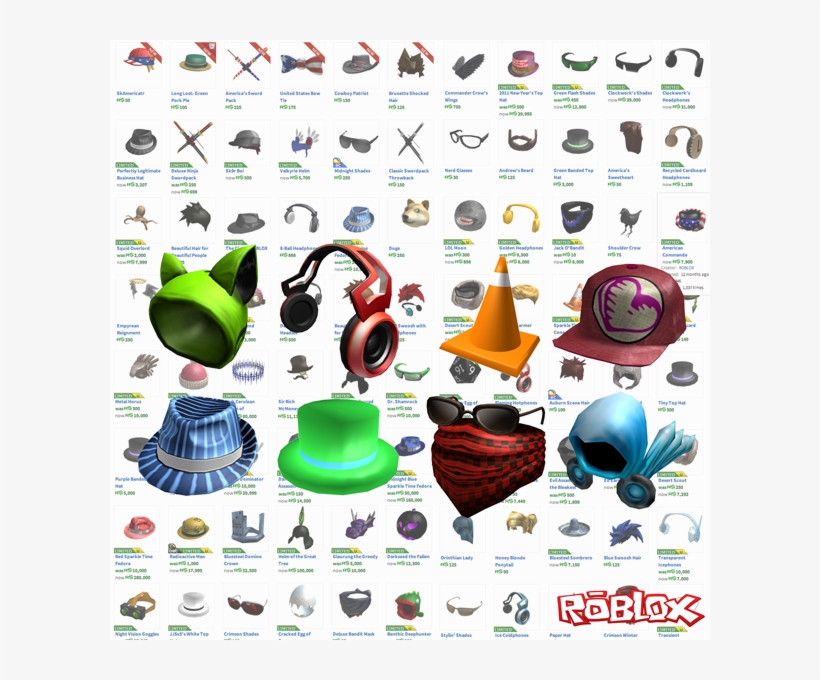 How Many Different Combinations Of Hats Can You Possibly Cool Hats In Roblox Free Transparent Png Download Pngkey - we are dews roblox