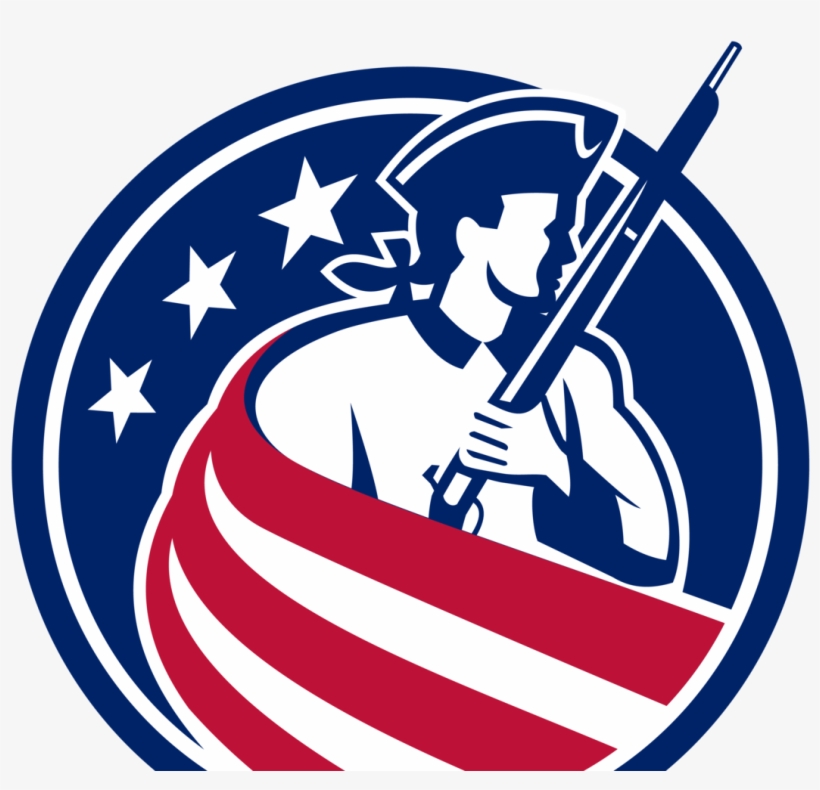 Patriot Stars Stripes Flag Usa Circ 4x - Patriots Icons, transparent png #1340953